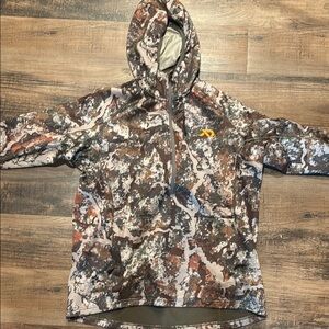 First Lite LG Men's Camouflage Zip-Up Sweater - Brown and Gray